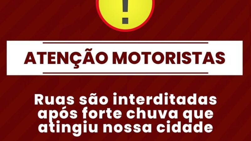 RUAS INTERDITADAS