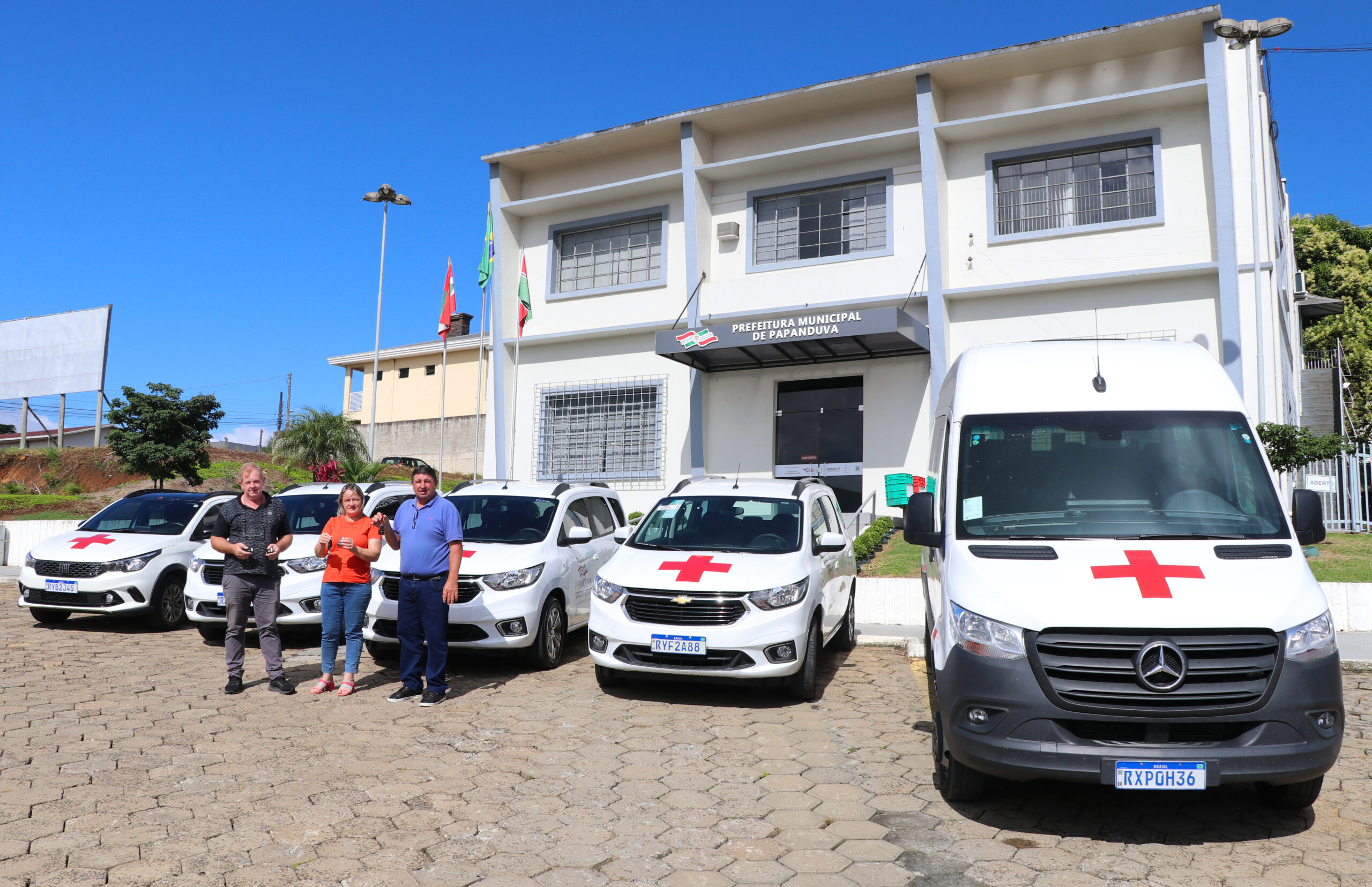 Novos veículos chegam para a Secretaria Municipal de Saúde. 