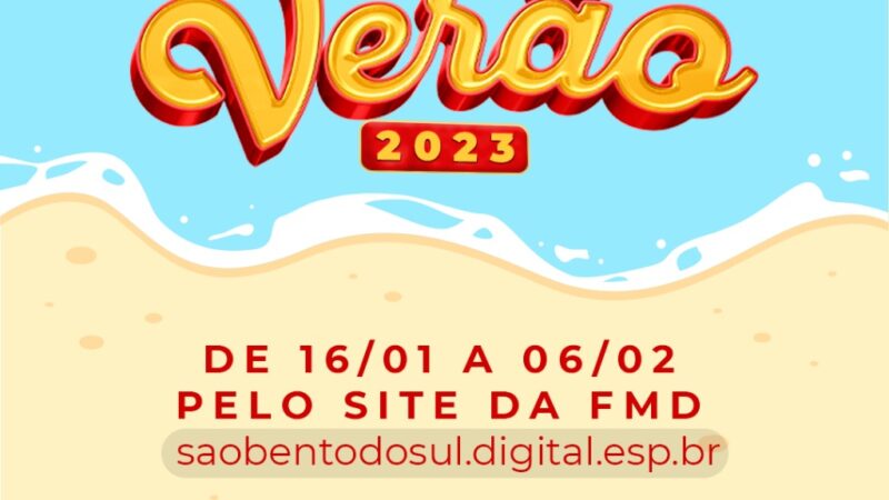 Campeonatos municipais com inscrições abertas