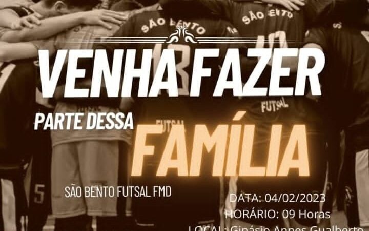 São Bento Futsal voltará a disputar o Campeonato Estadual