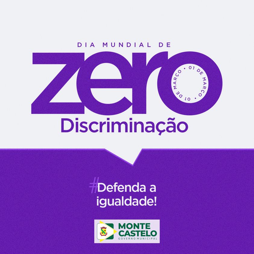 DIA MUNDIAL DE ZERO DISCRIMINAÇÃO