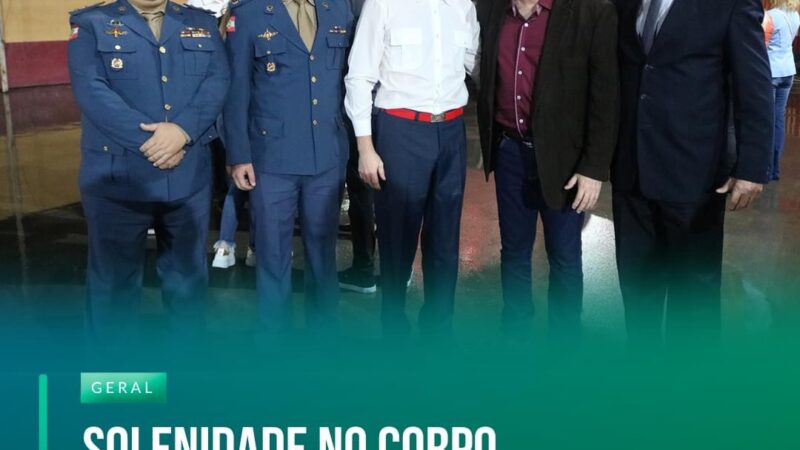 Solenidade no Corpo de Bombeiros Militar