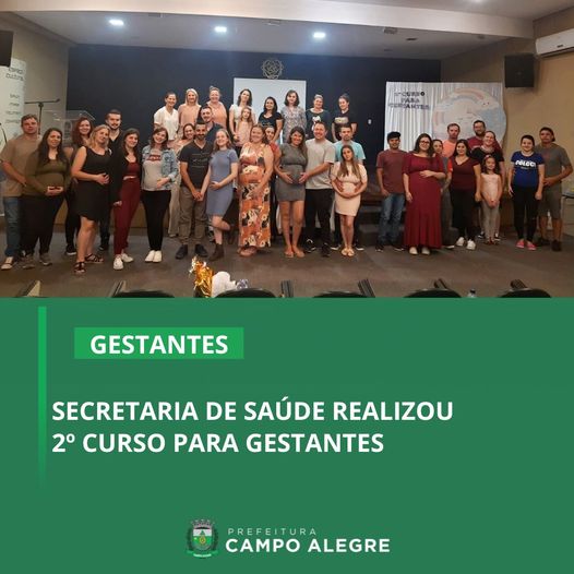 SECRETARIA DE SAÚDE REALIZOU 2º CURSO PARA GESTANTES