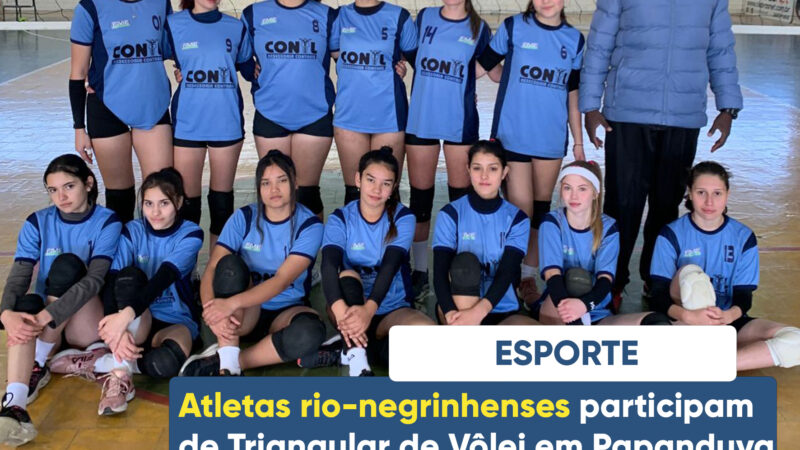 ATLETAS PARTICIPAM DE TRIANGULAR DE VÔLEI EM PAPANDUVA