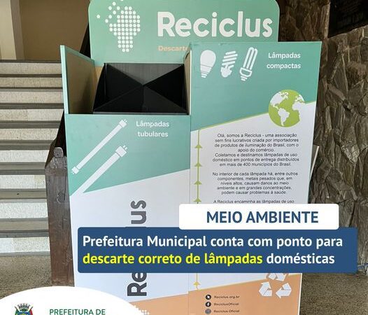 Você sabia que agora você pode descartar suas lâmpadas domésticas de forma gratuita e ecologicamente correta?