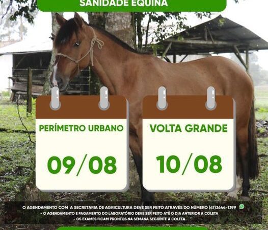 COLETAS DO PROGRAMA SANIDADE EQUINA