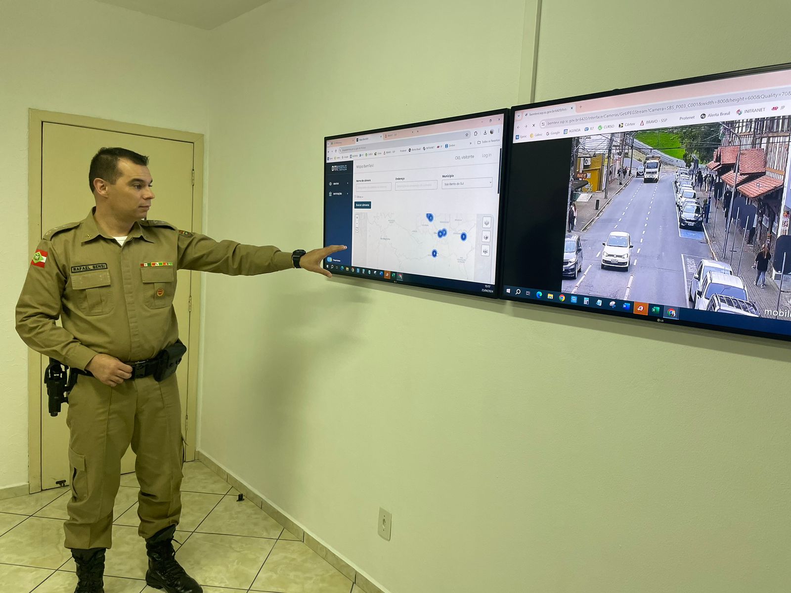 Mais segurança com videomonitoramento no município 