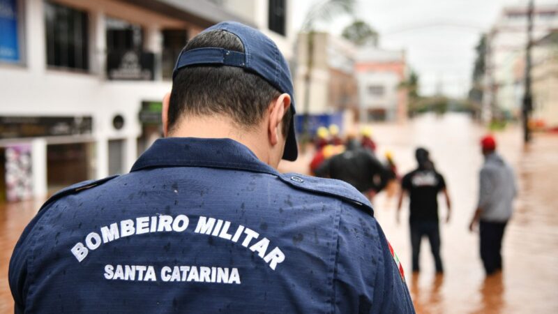 Atuação do Corpo de Bombeiros Militar de Santa Catarina no Rio Grande do Sul durante as Chuvas
