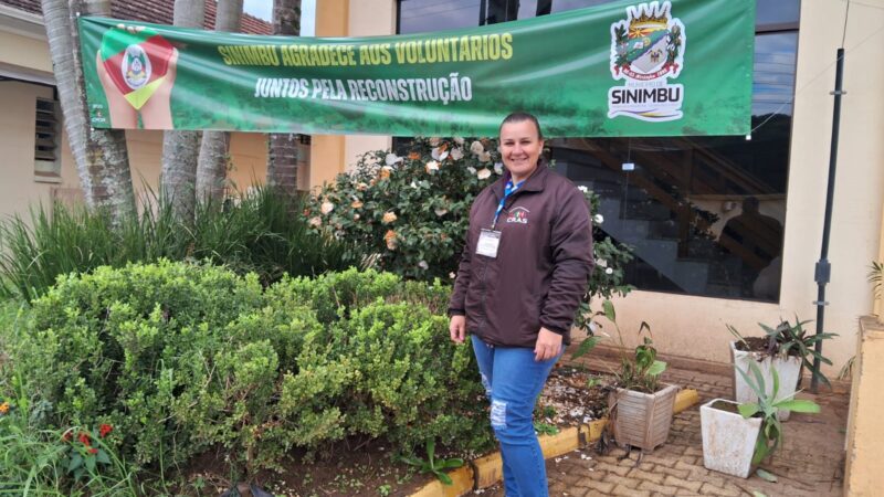 Servidora do Município em missão no Rio Grande do Sul