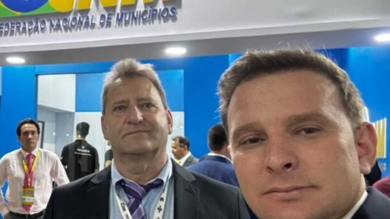 Sirineu e Leandro estão em Brasília participando do Encontro de Prefeitos, Prefeitas e Novos Gestores