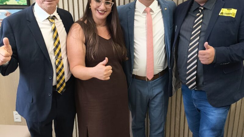 Vereadores do MDB e PL de Santa Terezinha buscam recursos em Brasília