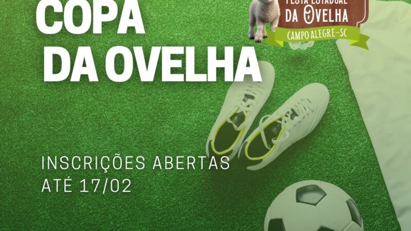 Campeonato de Futebol Society 2025 – Copa da Ovelha: Inscrições Abertas!