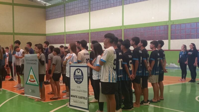 Abertura dos Jogos Escolares em Monte Castelo é marcada por emoção e homenagens