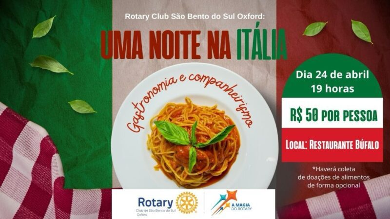 Rotary Oxford realiza Uma Noite na Itália 2025