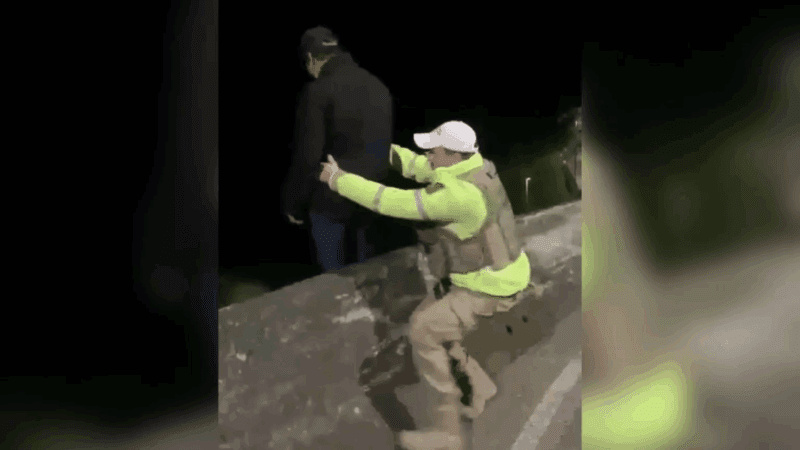 Policiais chegam no exato momento e salvam homem prestes a pular da Serra do Rio do Rastro