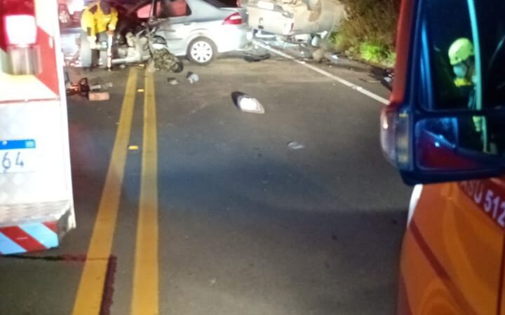 Homem morre em colisão frontal entre carro e caminhonete na SC-112, em Rio Negrinho