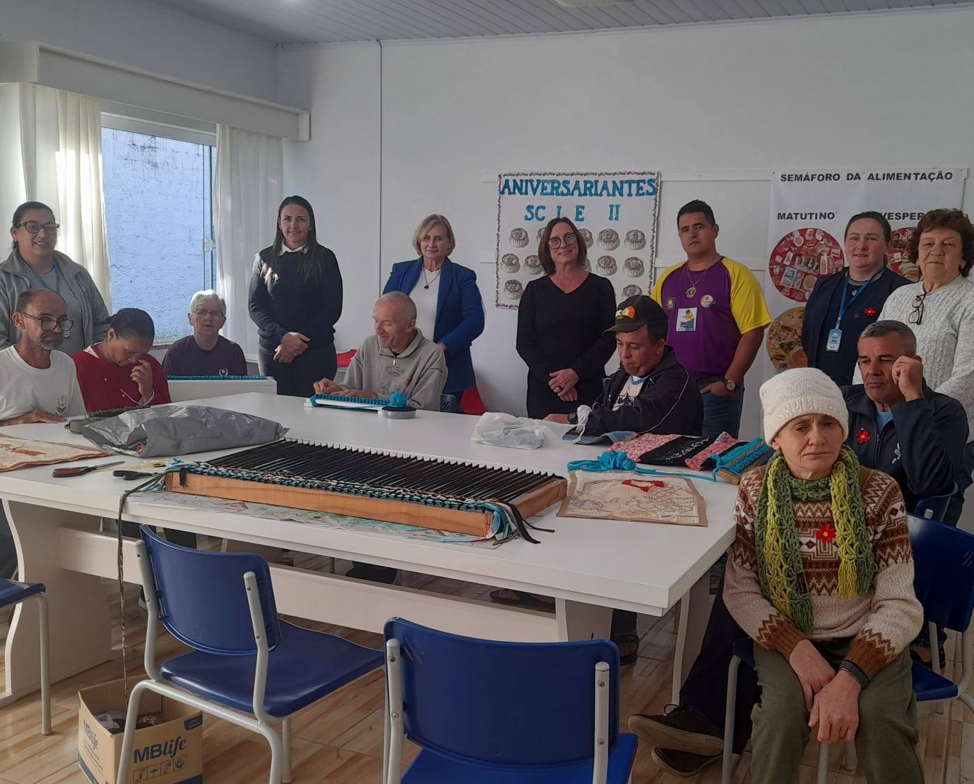 Lions Clube Núcleo Santa Terezinha realizaram uma visita à APAE de Rio do Campo