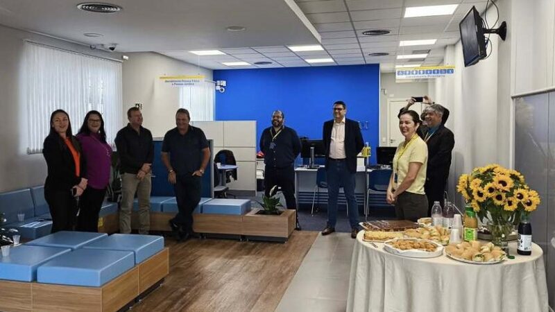 Santa Terezinha comemora reinauguração da agência do Banco do Brasil
