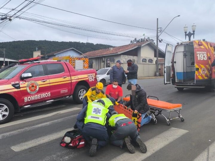 Acidente de trânsito mobiliza Corpo de Bombeiros em Porto União