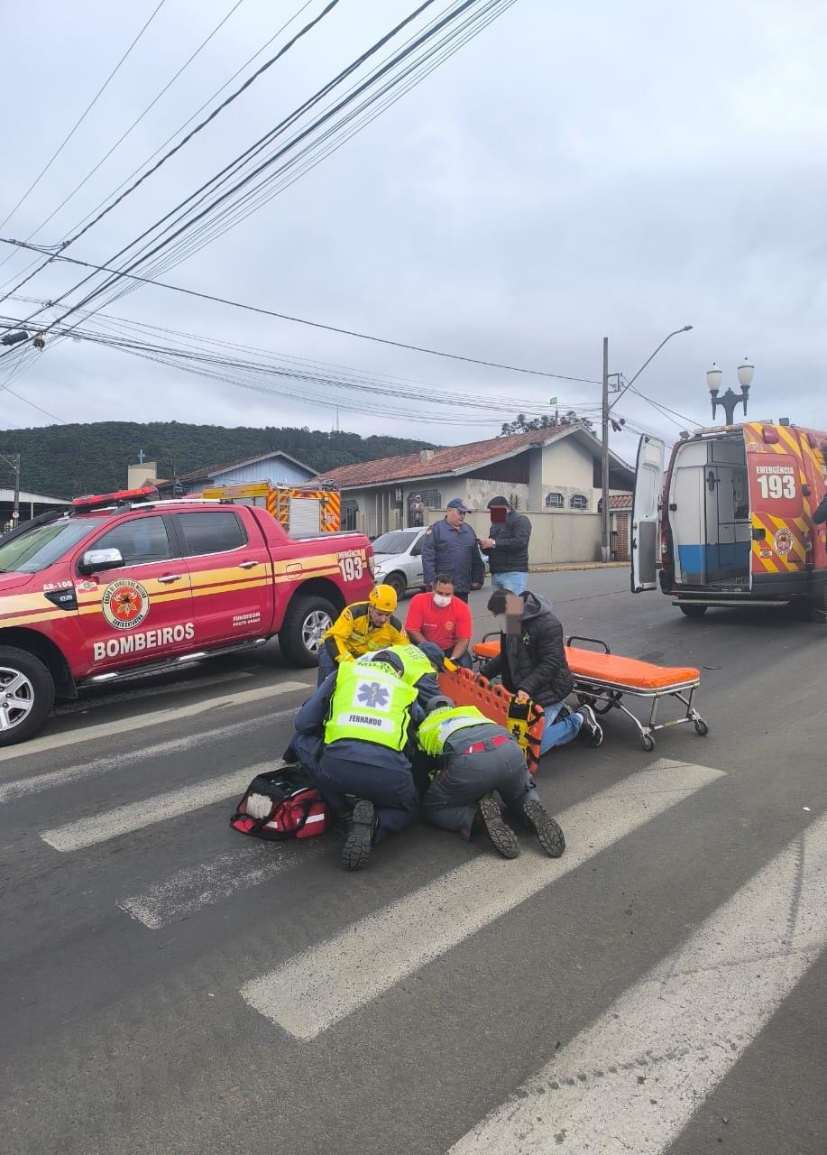 Acidente de trânsito mobiliza Corpo de Bombeiros em Porto União