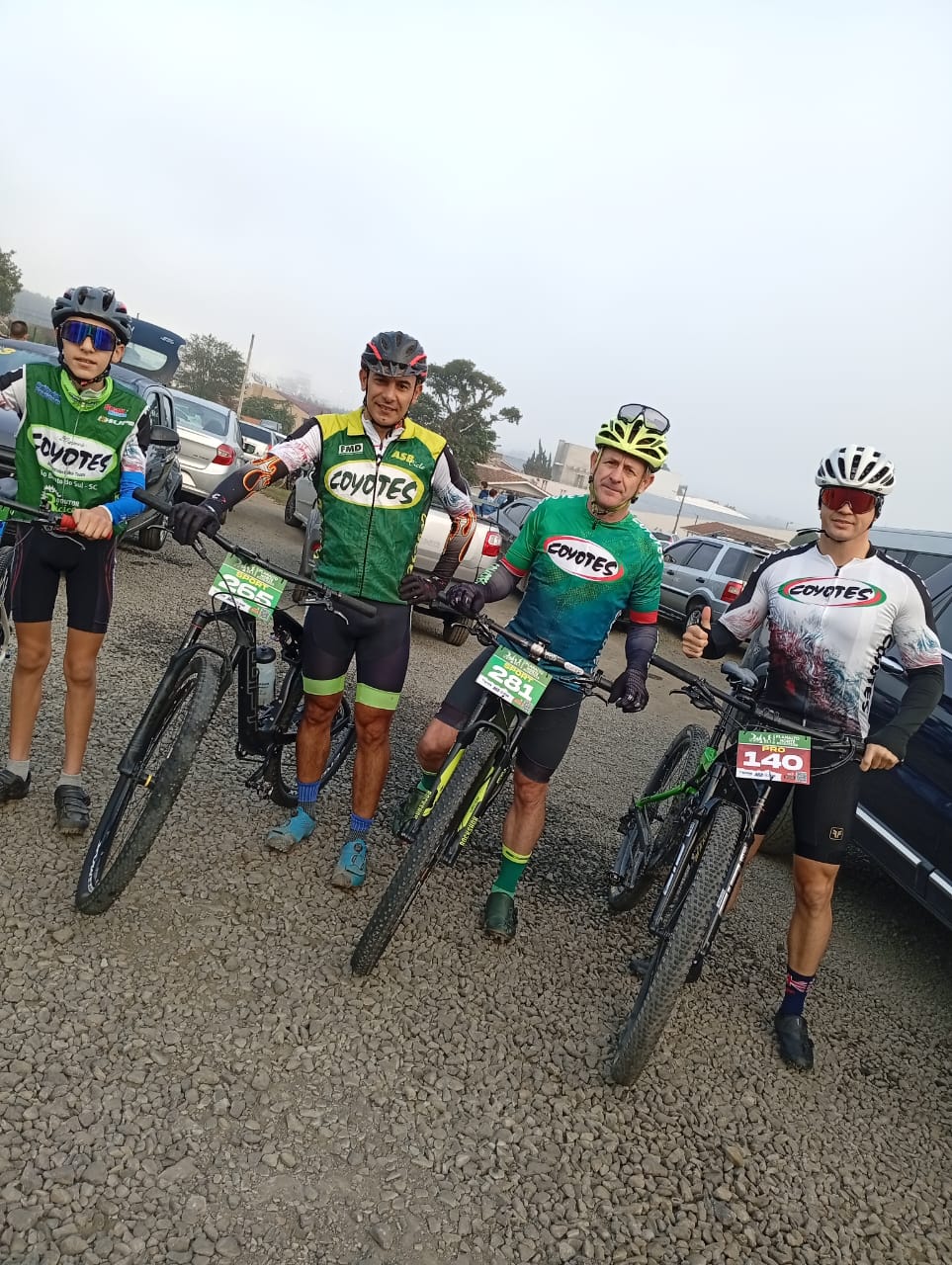 Resultados Equipe Coyotes ACC no Desafio Planalto Norte….etapa 3 na cidade de Três Barras
