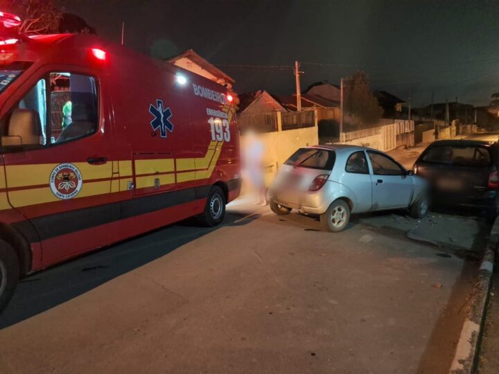 Homem Fica Ferido em Colisão Entre Veículos na Madrugada em São Bento do Sul