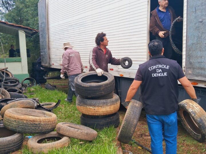 Prefeitura realiza a destinação correta de pneus usados