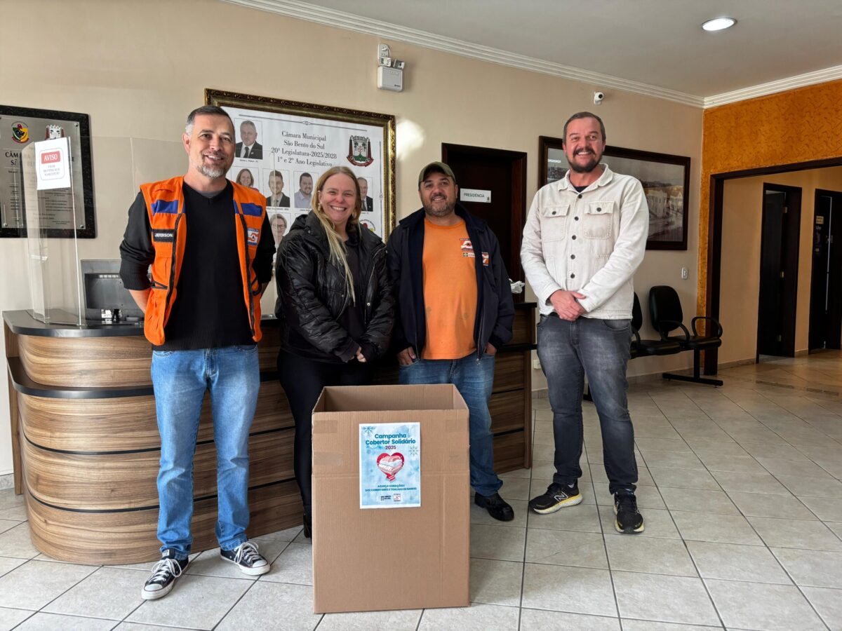 Câmara Municipal é ponto de coleta do Programa Cobertor Solidário