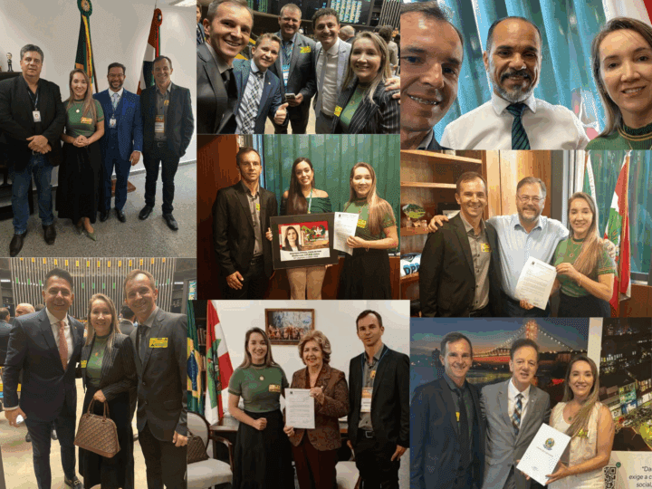 Prefeita Valquíria e vice Moisés representam Santa Terezinha na Marcha dos Prefeitos em Brasília