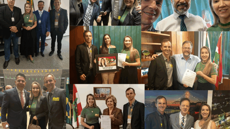 Prefeita Valquíria e vice Moisés representam Santa Terezinha na Marcha dos Prefeitos em Brasília