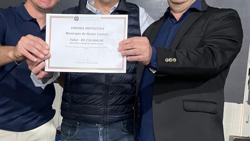Dr. Vicente Caropreso destina recurso para a saúde de Monte Castelo
