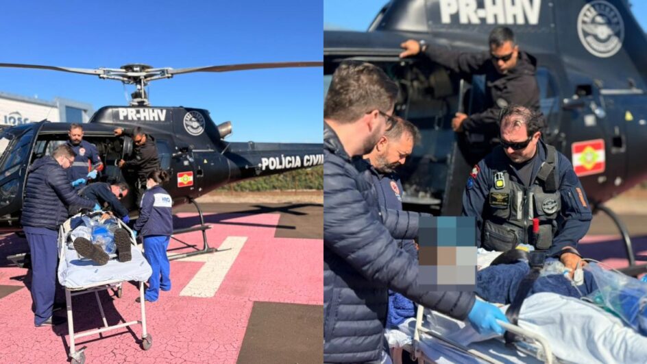 Trabalhador fica gravemente ferido em acidente com esteira em madeireira no Oeste de SC