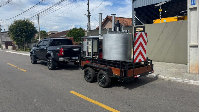 DETRU recebe nova máquina de pintura termoplástica e prevê mais economia e durabilidade nas sinalizações viárias