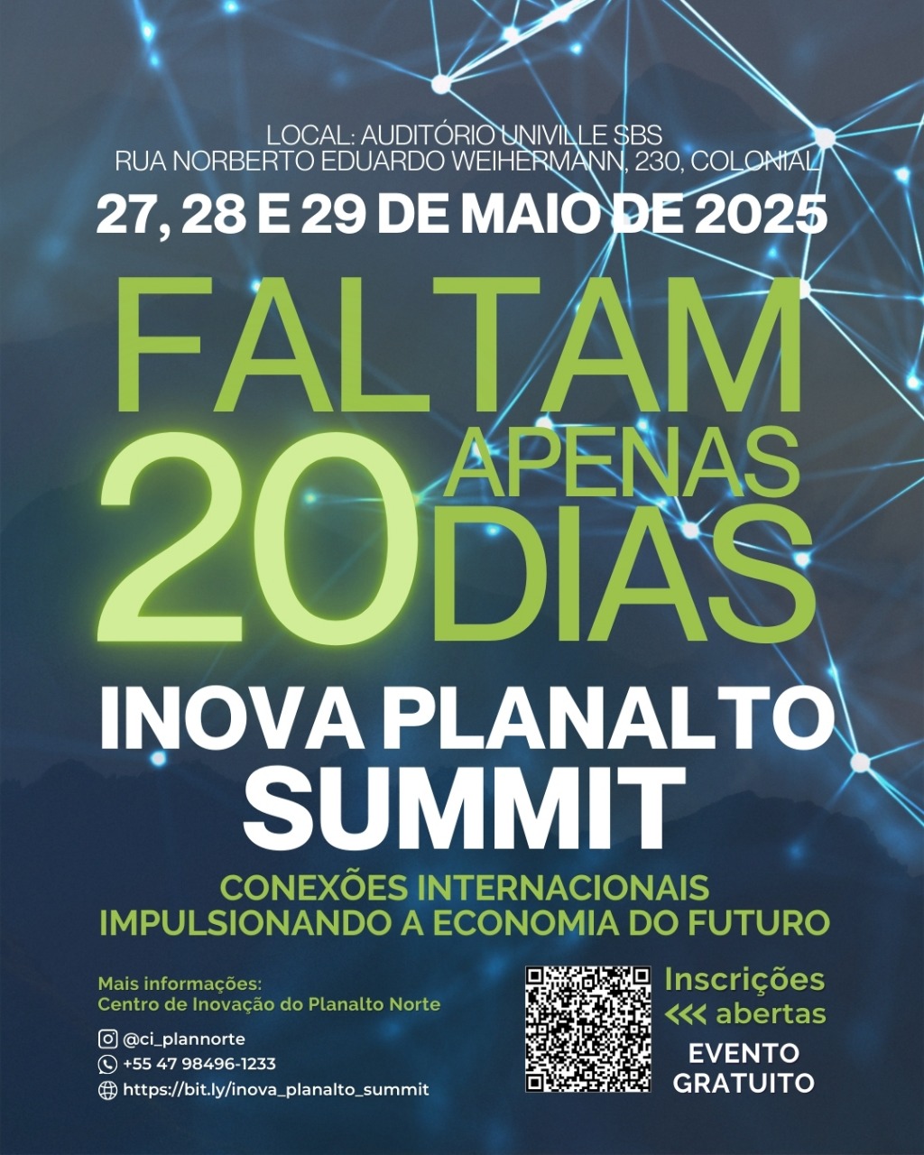 São Bento do Sul sedia o Inova Planalto Summit, evento internacional sobre a inovação como motor do desenvolvimento econômico regional
