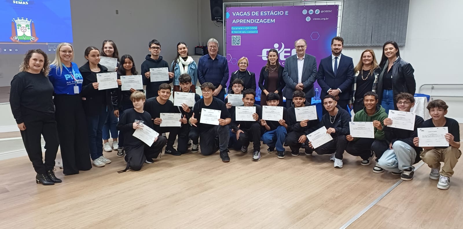 Formatura da segunda turma do PIT em parceria com o projeto #Atitude celebra conquistas de jovens em São Bento do Sul