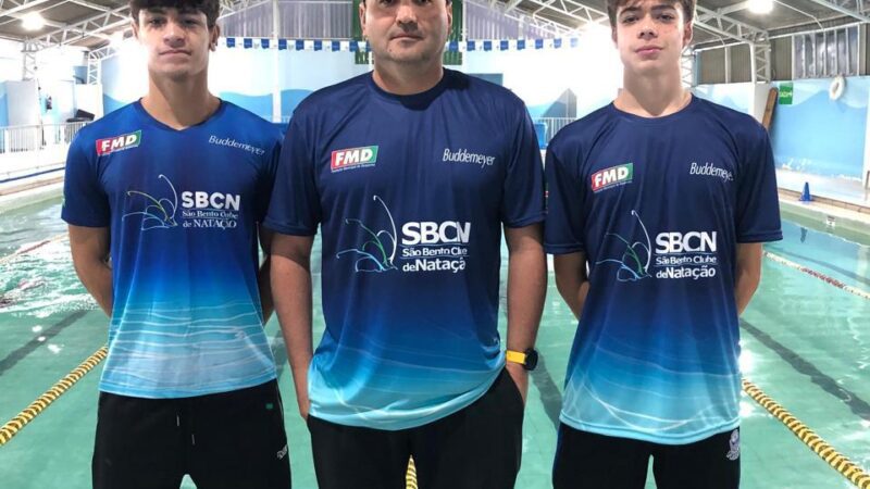 Dois jovens talentos do São Bento Clube de Natação (SBCN) / FMD / Buddemeyer estão prontos para fazer história no cenário nacional
