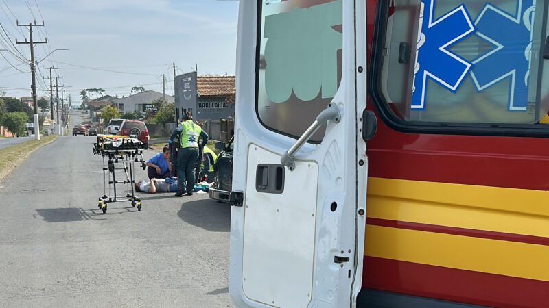 Ciclista Fica Ferido em Colisão com Automóvel em Papanduva