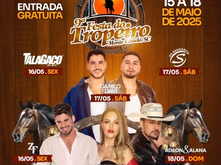 Monte Castelo vive clima de festa com intensa programação da 9ª Festa do Tropeiro