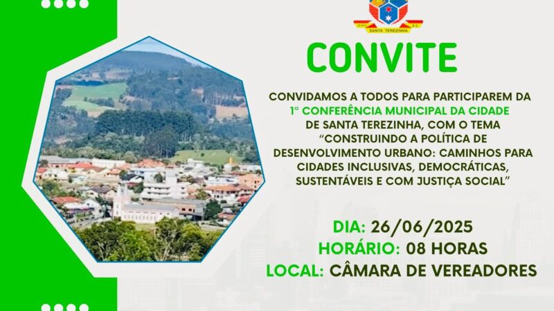 1ª Conferência da Cidade de Santa Terezinha