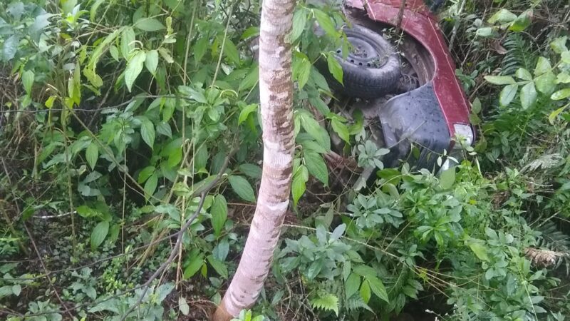 Colisão lateral na BR-470 mobiliza Bombeiros em Pouso Redondo