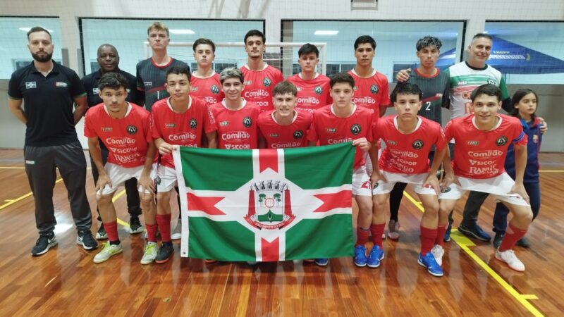 Nosso Futsal Sub 17 masculino vai a São Francisco nesta quarta-feira (04) e joga em casa no próximo sábado (07)