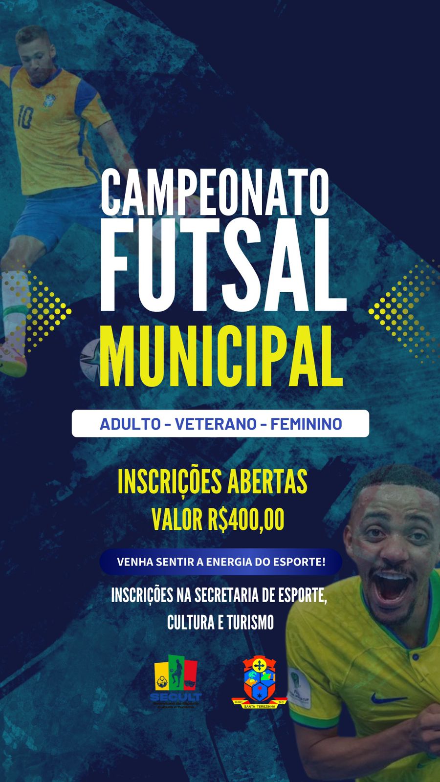 Inscrições Abertas para o Campeonato Municipal de Futsal 2025 em Santa Terezinha