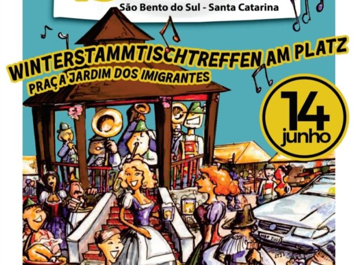 Tradicional Stammtisch acontece no sábado, dia 14, na Praça Jardim dos Imigrantes