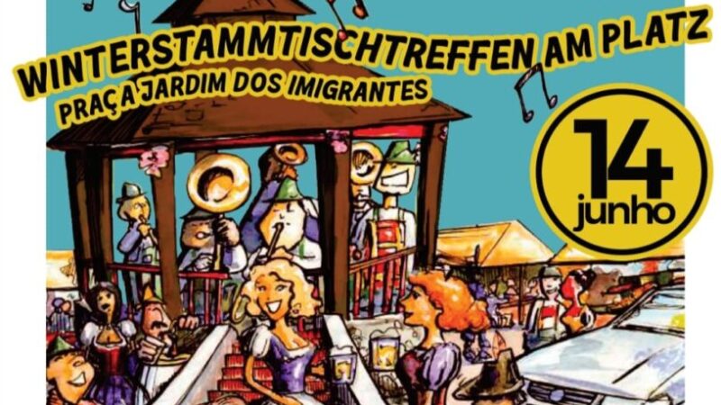 Tradicional Stammtisch acontece no sábado, dia 14, na Praça Jardim dos Imigrantes