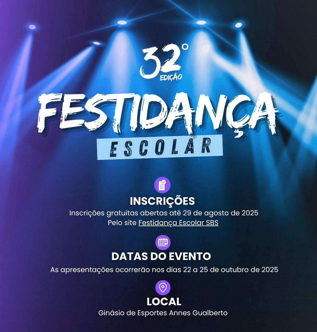 Festidança Escolar de São Bento do Sul chega à 32ª edição com inscrições abertas