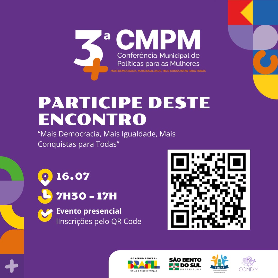 Prefeitura convida para a 3ª Conferência Municipal de Políticas para as Mulheres
