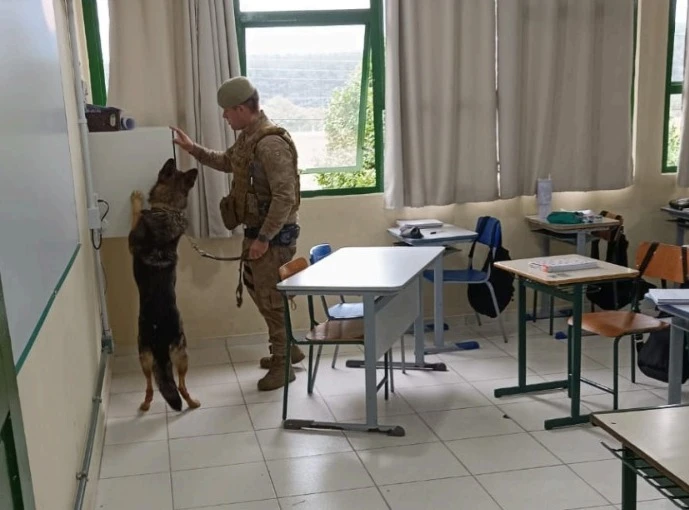 Polícia Militar encontra maconha em banheiro de escola de Três Barras