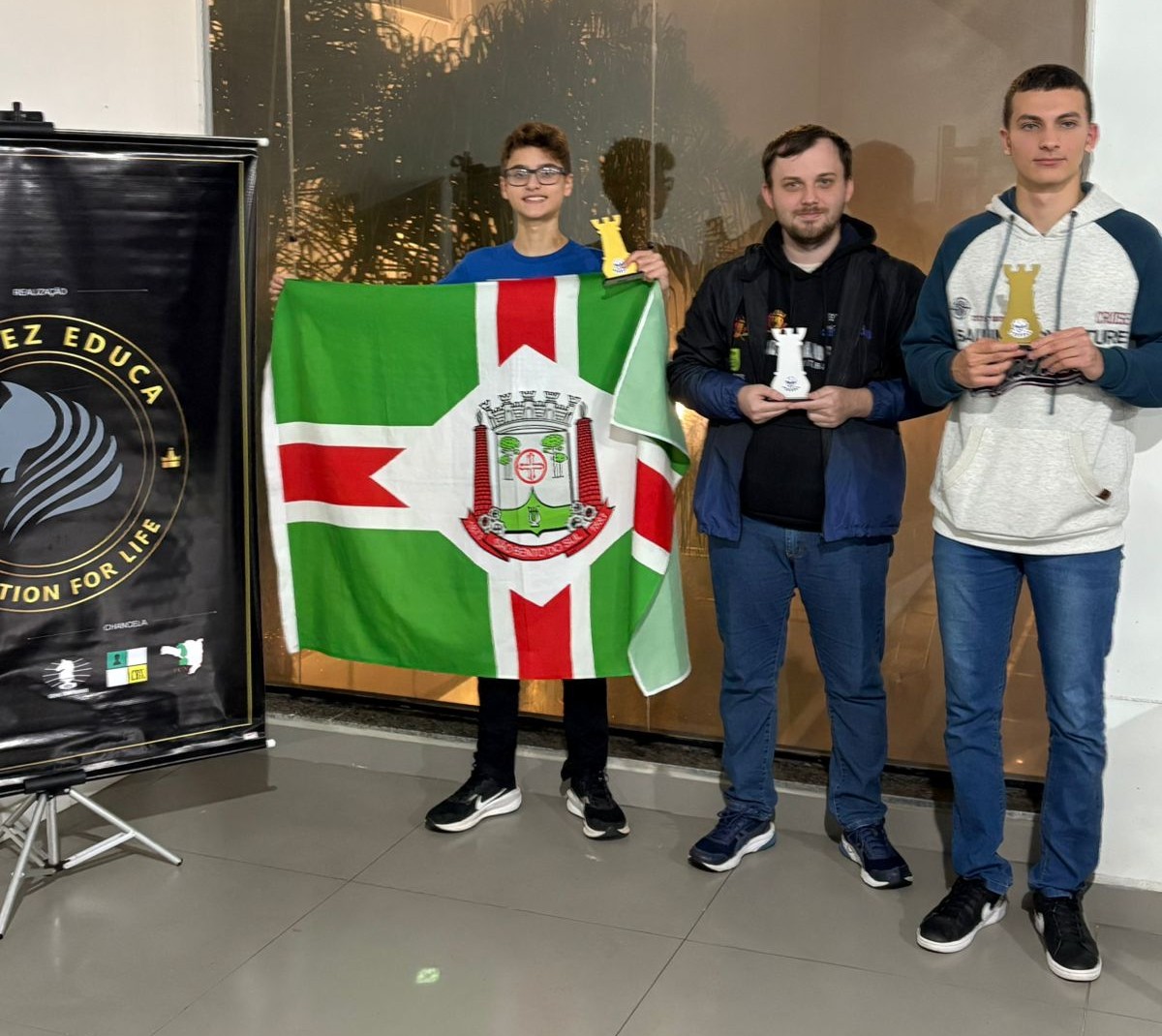 Xadrez da FMD de São Bento do Sul, é destaque na penúltima Etapa do Xadrez Rápido