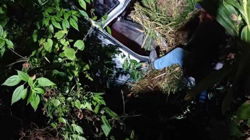 Motorista de 20 anos fica ferido após saída de pista na SC-114, em Salete
