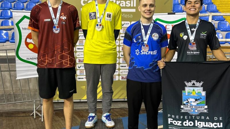 Atletas da SBATM conquistam pódios na Copa Brasil de Tênis de Mesa